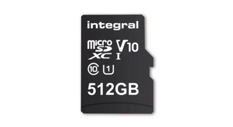 tarjeta microSD de 512 GB de Integral