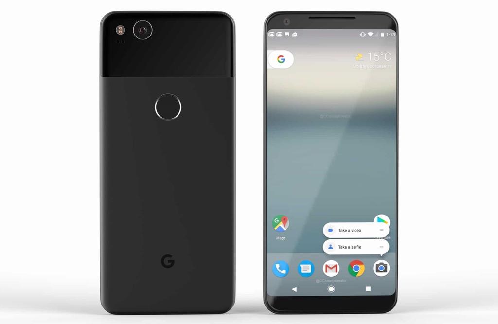 Diseño del Google Pixel 2 XL