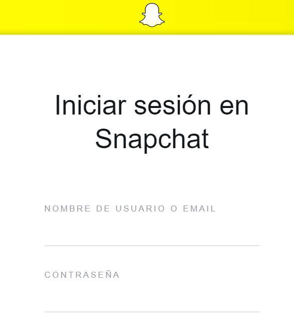 Web de Snapchat