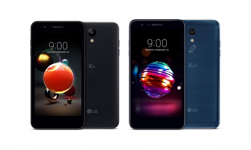 Teléfonos LG K8 2018 y LG K10 2018