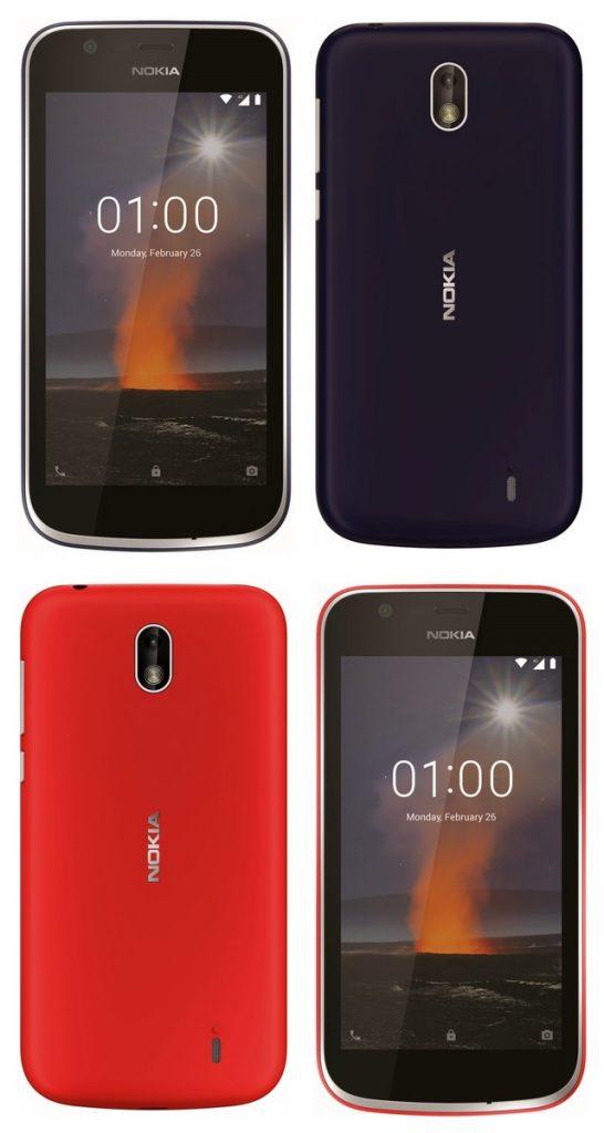 Diseño del teléfono Nokia 1