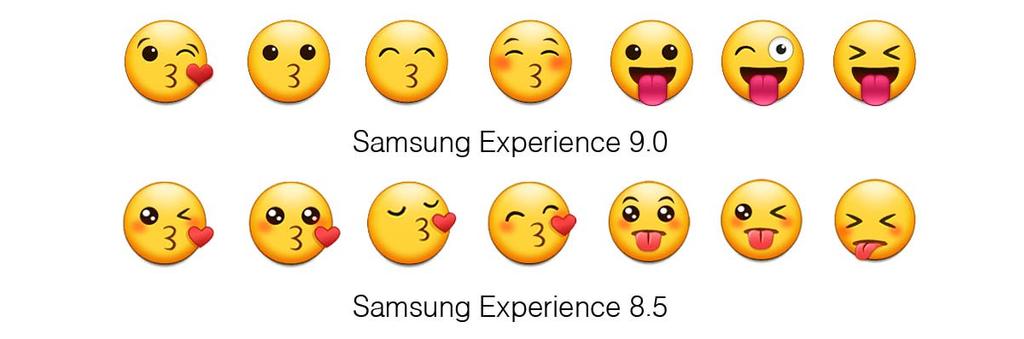Emoticonos del Samsung Galaxy S9