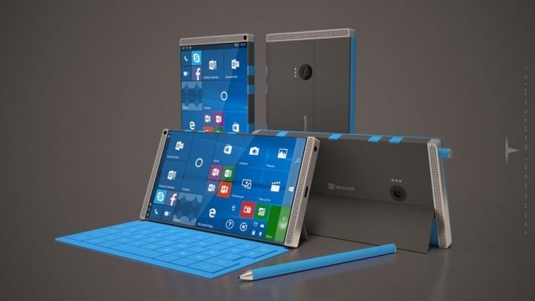 Imagen conceptual del posible Surface Phone