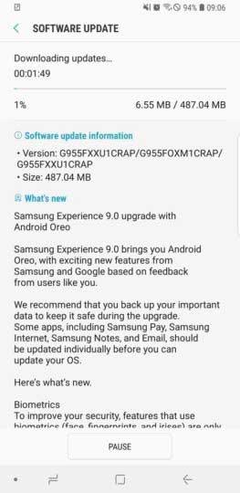 Android 8 para el Samsung Galaxy S8