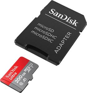 tarjeta SanDisk Ultra 200 GB con adaptador