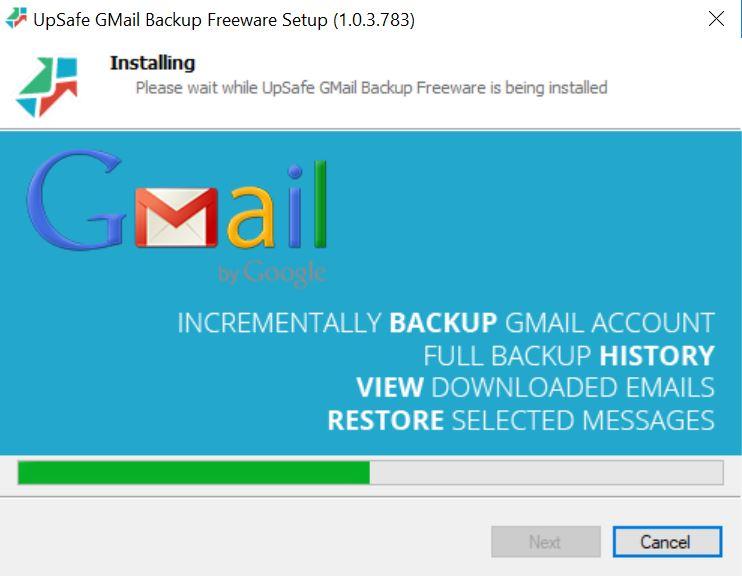 Instalación de UpSafe para Windows 10 y Gmail
