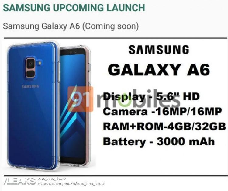 Samsung Galaxy A6: posibles características y diseño de este terminal  Android