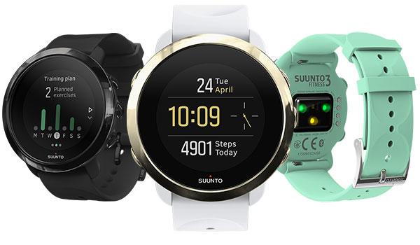 Diferentes colores del smartwatch Suunto 3 Fitness