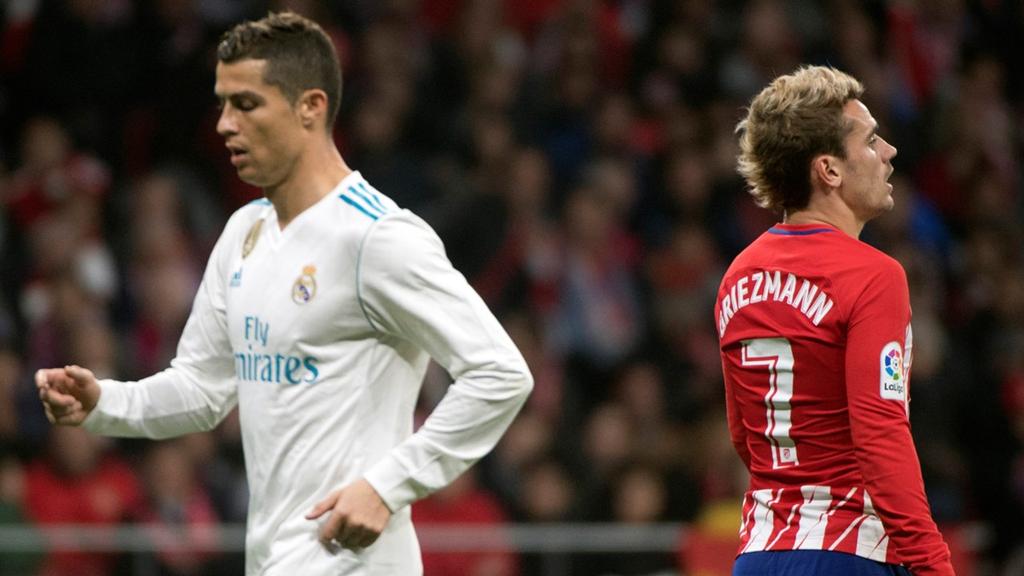 Cristiano Ronaldo y Antoine Griezmann Real Madrid - Atlético de Madrid