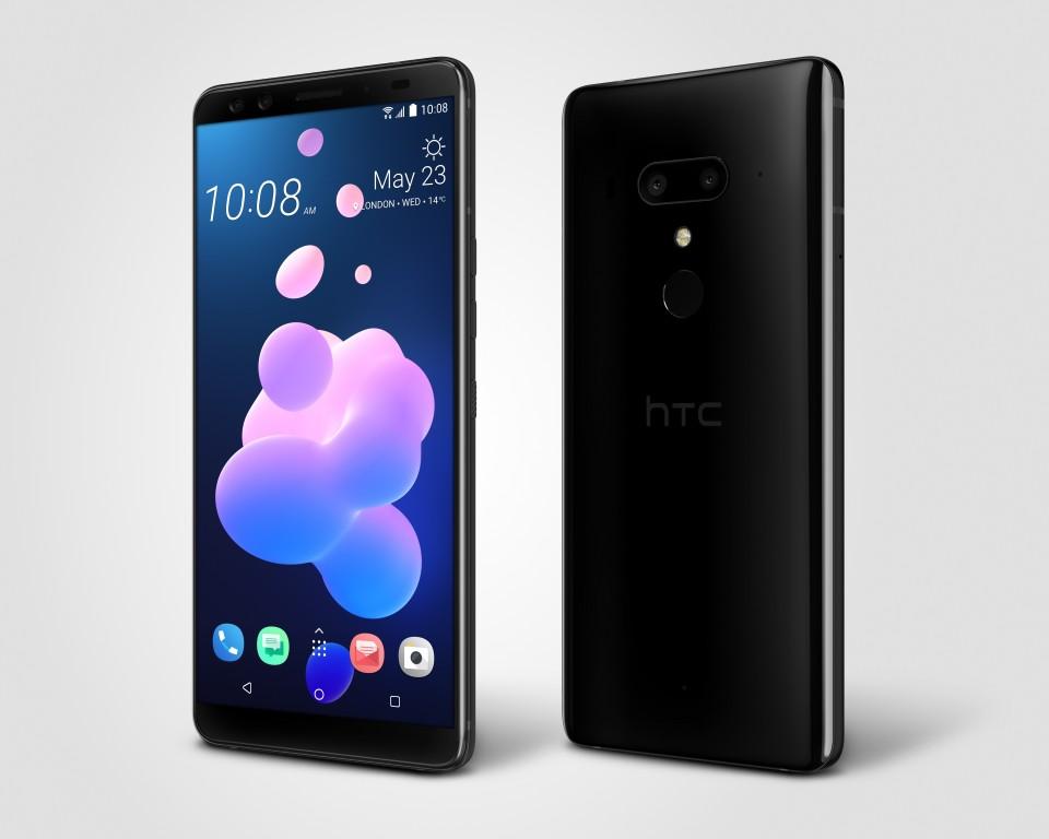 teléfono HTC U12+ de color negro