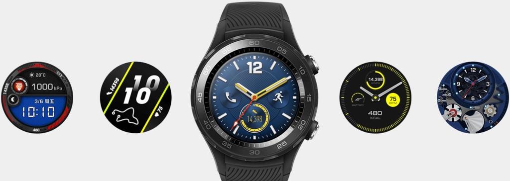 Diseño y esferas del Huawei Watch 2 2018