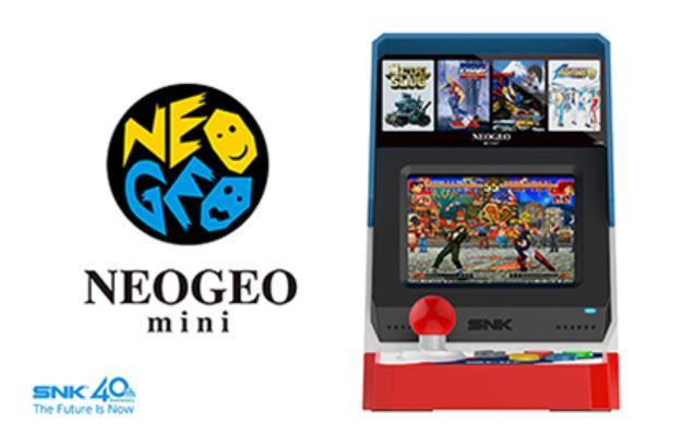 Imagen frontal de la consola Neo Geo Mini