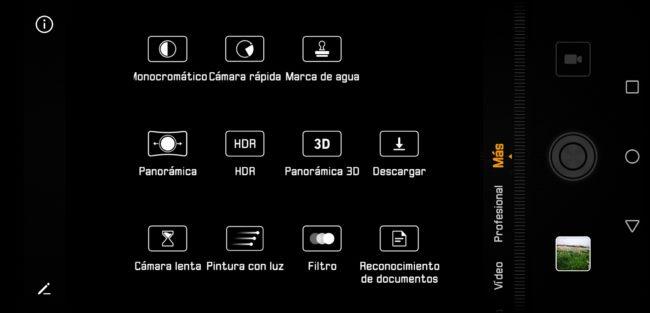Aplicación cámara del Huawei P20 Pro