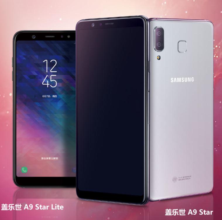 Diseño del Samsung Galaxy A9 Star y el Samsung Galaxy A9 Star Lite