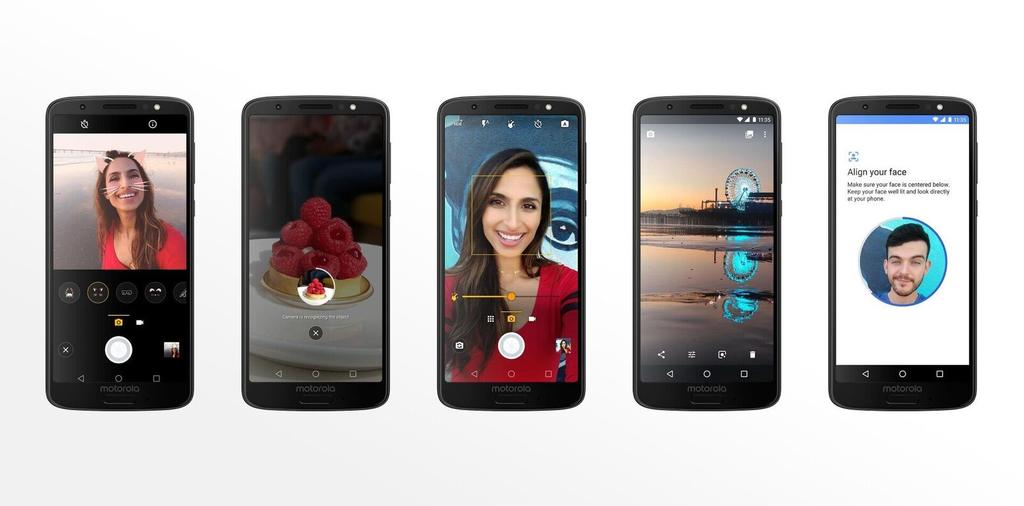 Opciones de la aplicación cámara del Moto G6