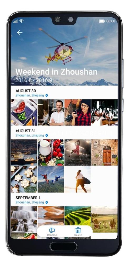 Organiar imágenes en el Huawei P20 Pro