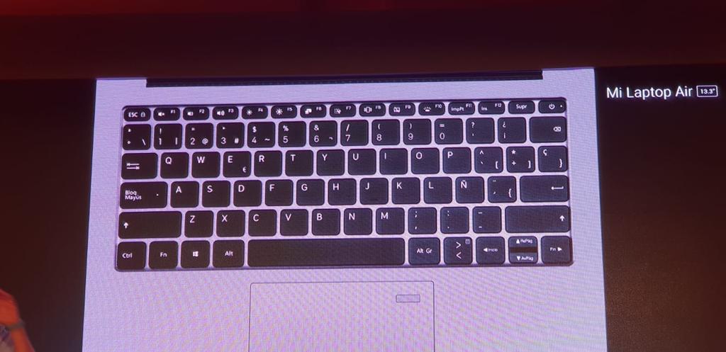 teclado en español del Xiaomi Mi Laptop Air 13,3 pulgadas