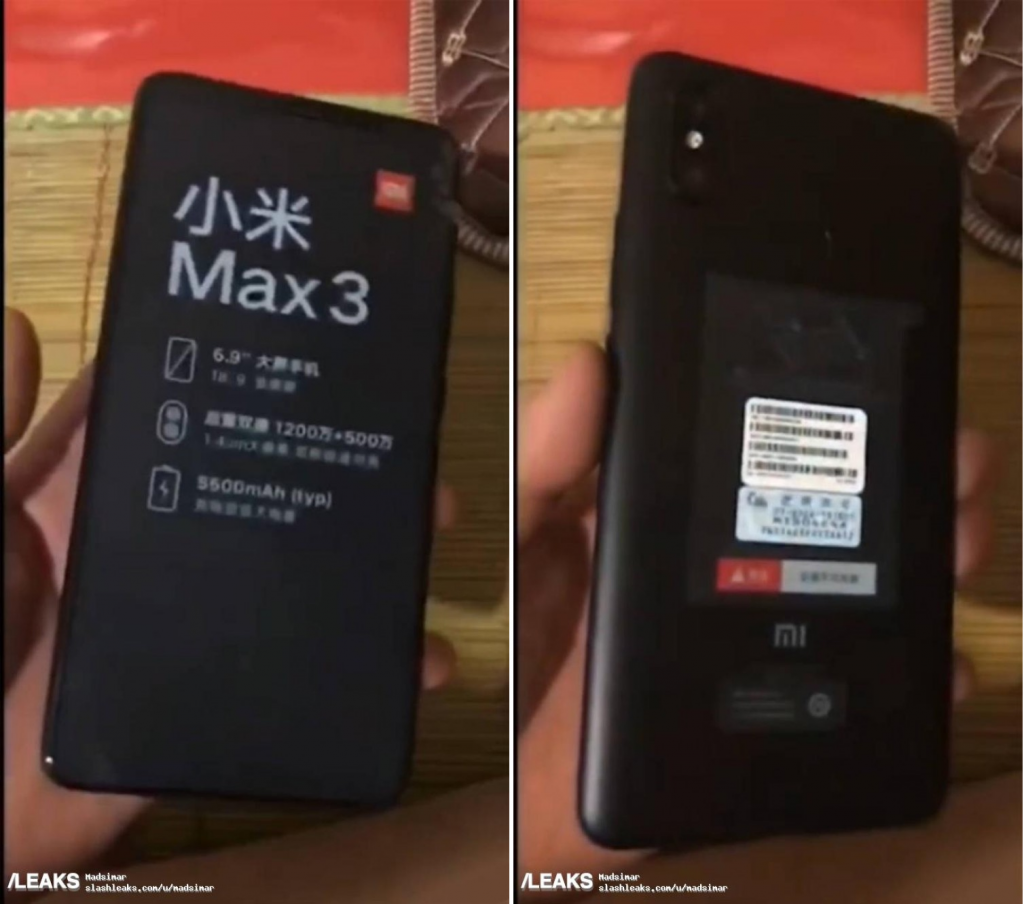 Diseño completo del Xiaomi Mi Max 3