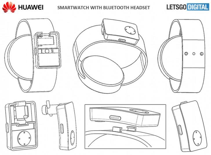 manos libres en la correa smartwatch huawei patente