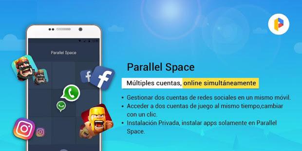 Parallel Space para Usar dos cuentas de WhatsApp 