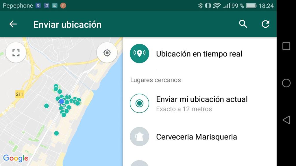 Cómo compartir la ubicación en WhatsApp