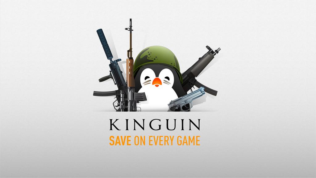 Logotipo de Kinguin para comprar juegos de Steam baratos