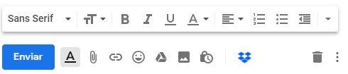 Nuevo icono e Dropbox en Gmail