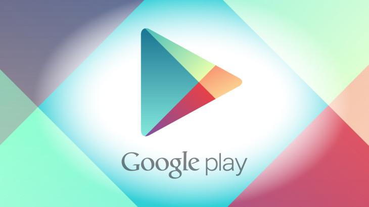 Logotipo de Play Store con fondo color