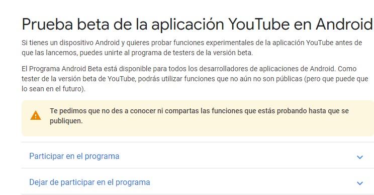 YouTube para Android
