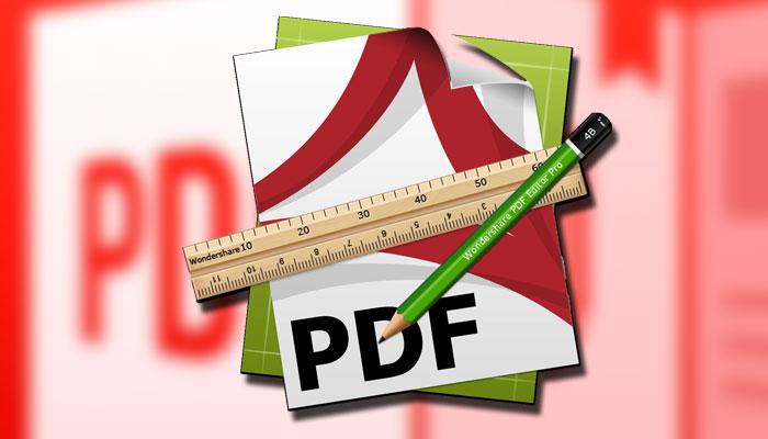 Editar PDF con fondo rojo