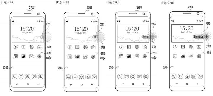 Patente del Samsung Galaxy S10