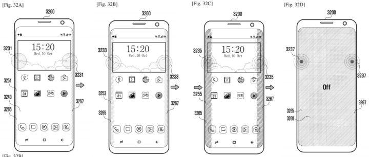 Patente para el Samsung Galaxy S10