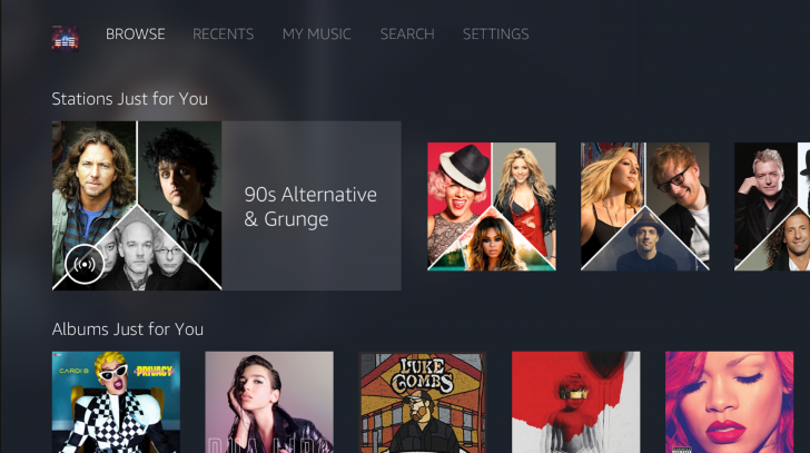 Amazon Music en Android TV