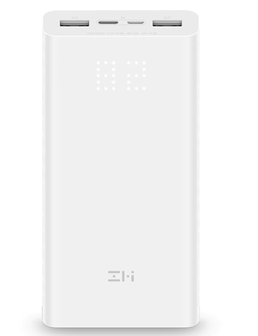 Diseño de la batería Xiaomi ZMI Aura de color blanco