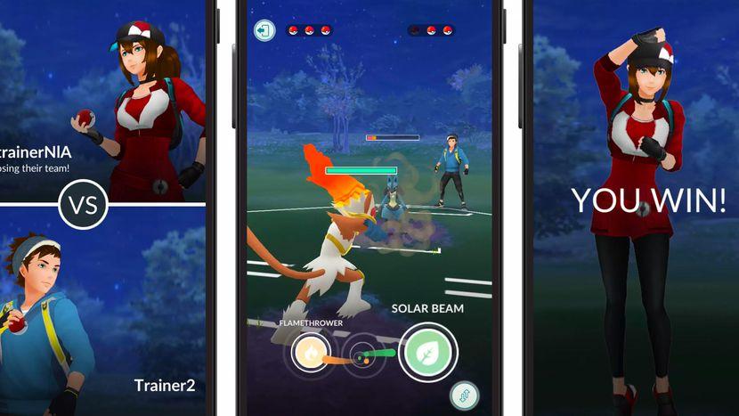 Pantallas Trainer Battle en Pokémon Go