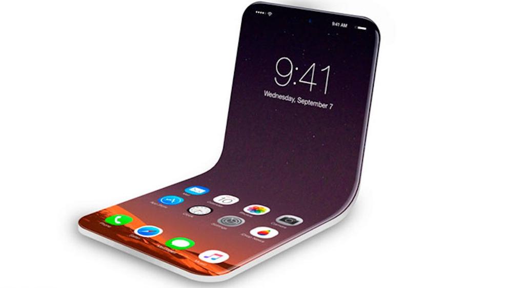 Concepto de teléfono plegable de Apple