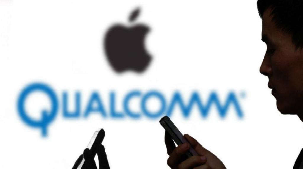 Logo de Qualcomm y Apple