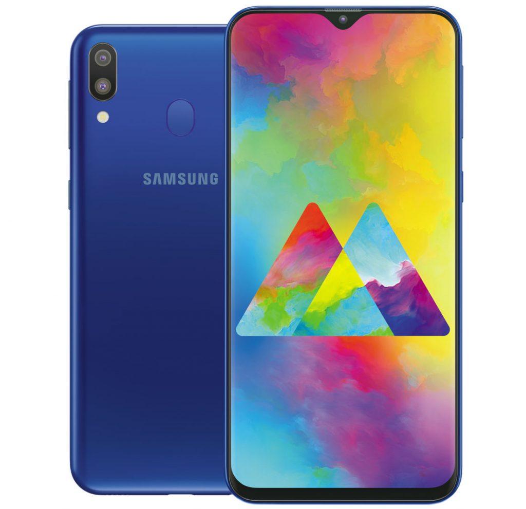 Teléfono Samsung Galaxy M20 de color azul