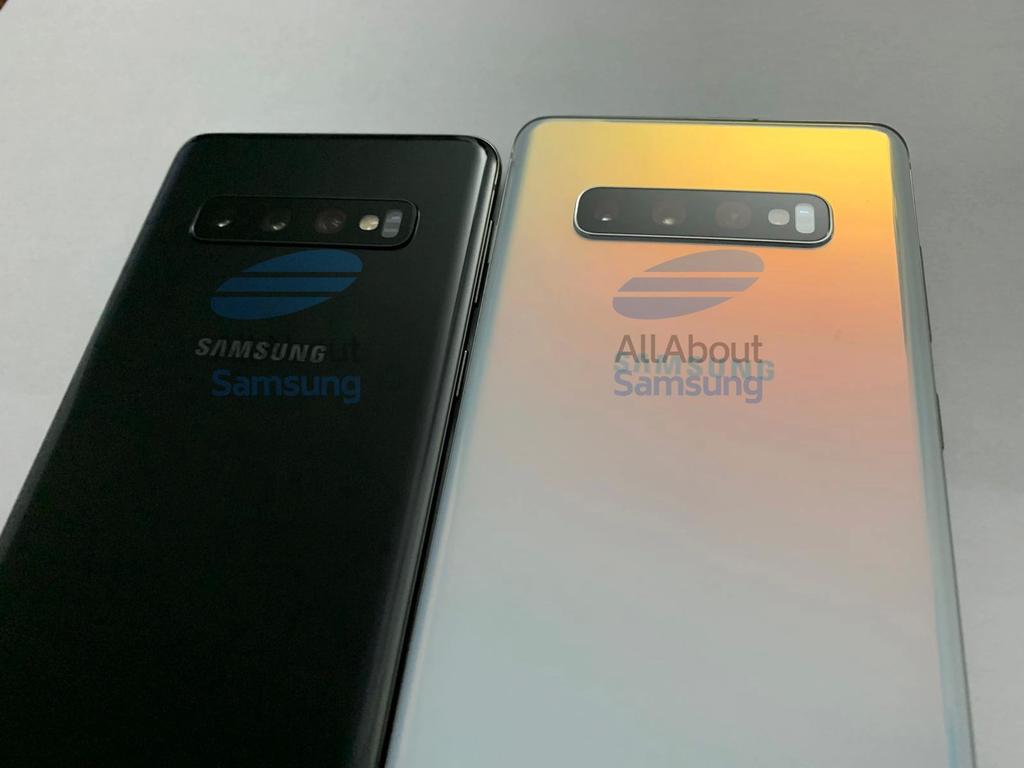 Rear image of the Samsung Galaxy S10