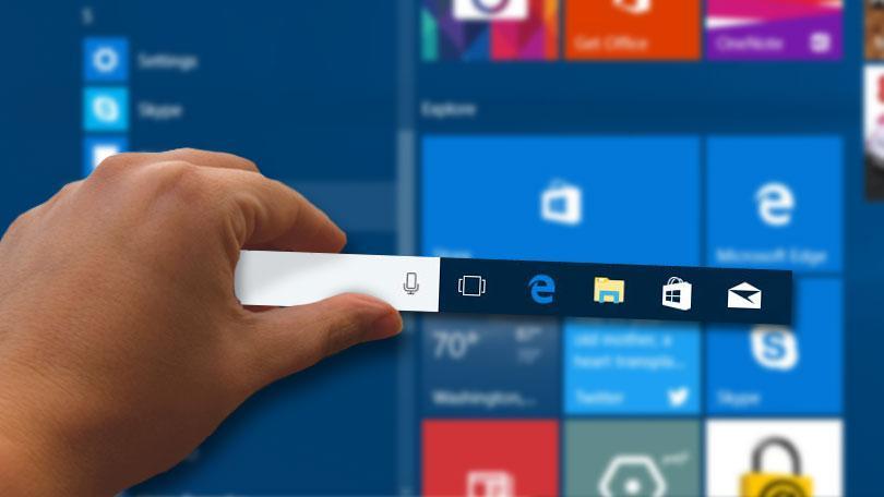 Iconos en la Barra de tareas de Windows 10