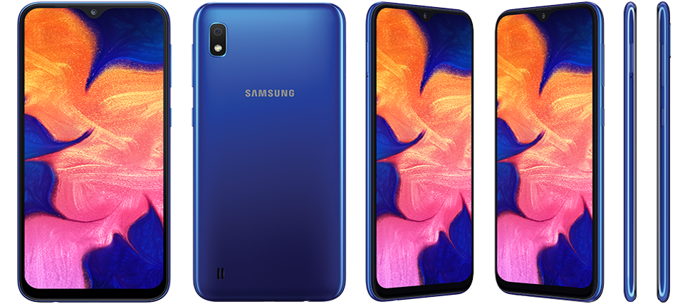 diseño del Samsung Galaxy A10