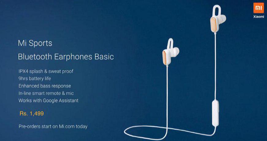 Auriculares Xiaomi Mi Sports Bluetooth Earphones Basic