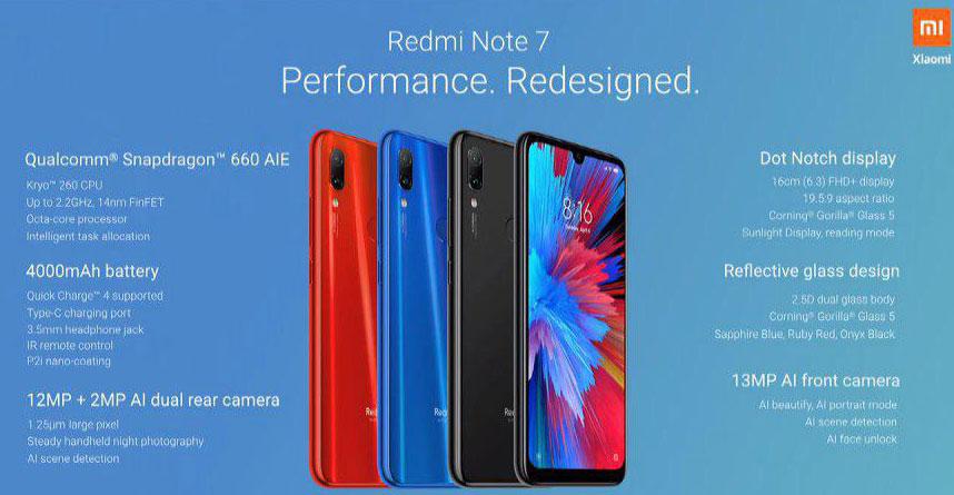 Características del nuevo Redmi Note 7