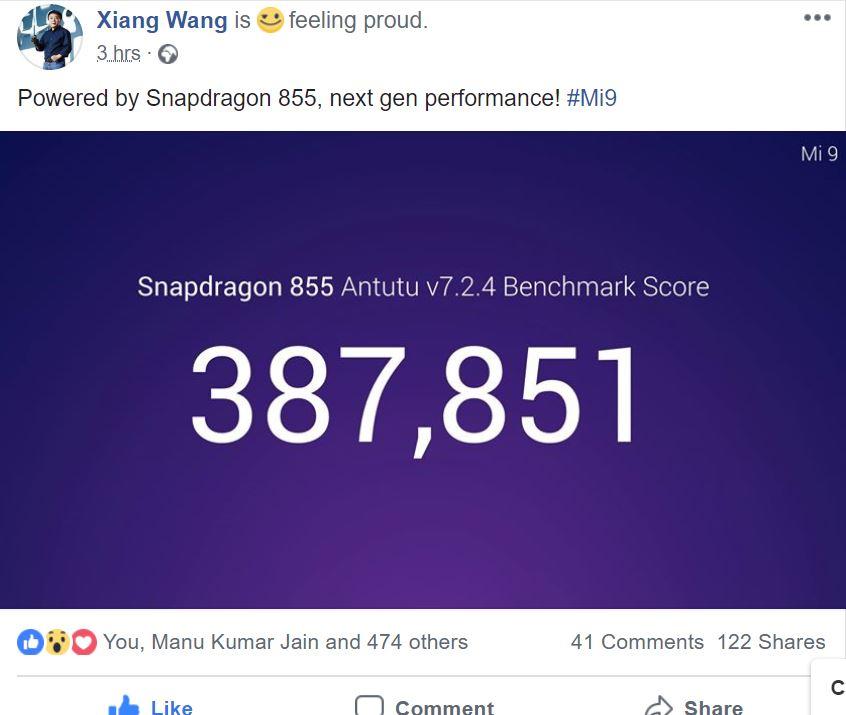 Resultados en AnTuTu del Xiaomi Mi 9