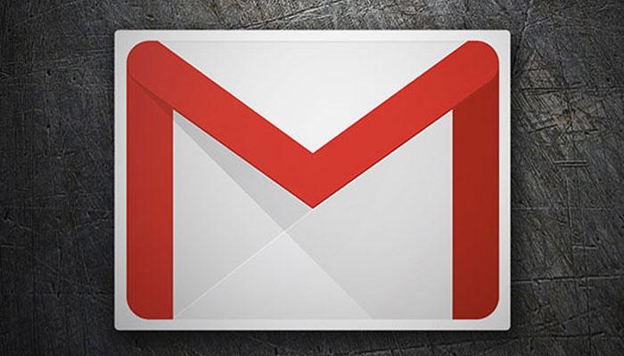 Logotipo Gmail con fondo negro