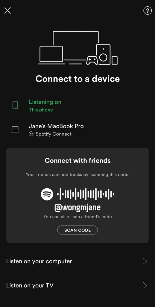 Código para conectar usuarios en Spotify