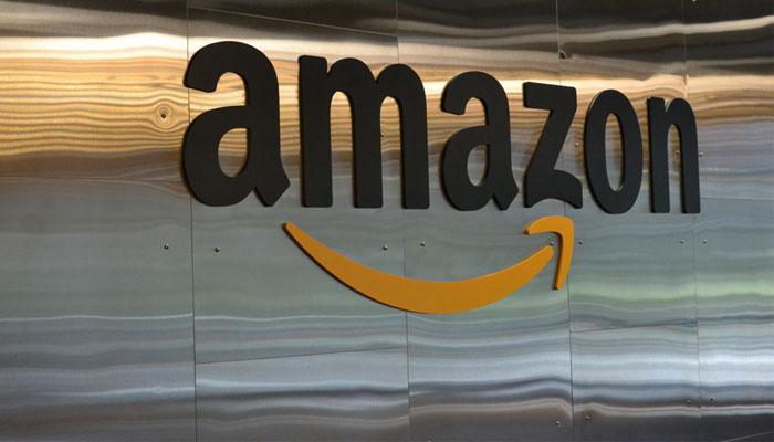 Logotipo de Amazon con fondo brillante