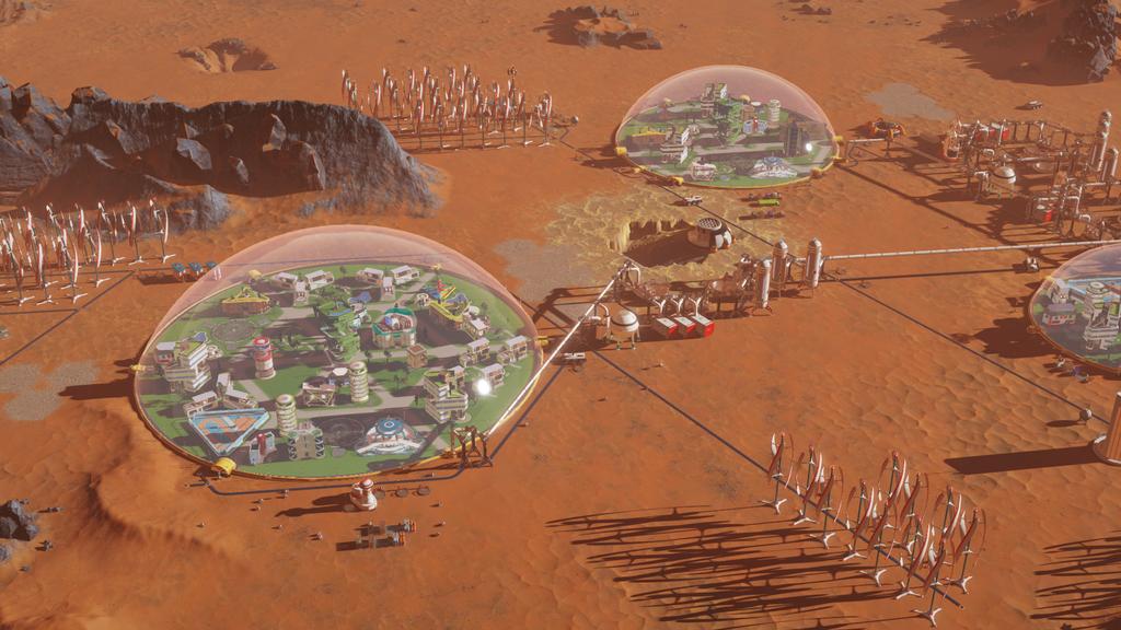 Interfaz de Surviving Mars