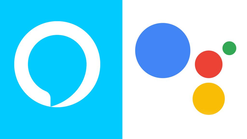 Logo de Alexa y Google Assistant