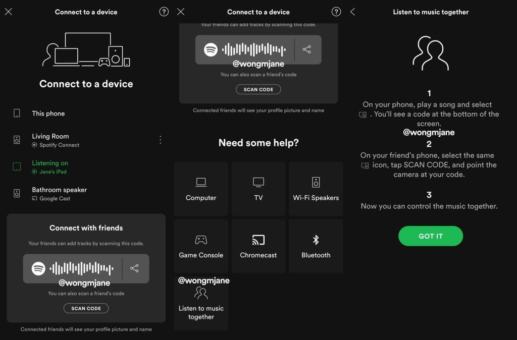 Nueva función Social Listening en Spotify